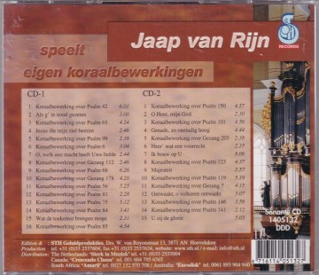 Rijn jaap van   eigen koraalbewerkingen achterkant