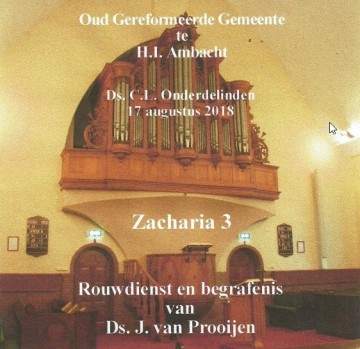 Rouwdienst en begrafenis ds j van prooijen
