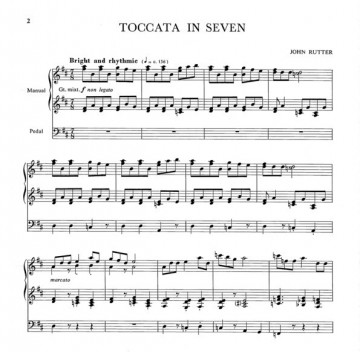 Rutter toccata in seven