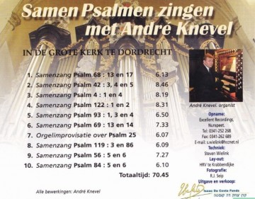 Samen psalmen zingen met andre knevel grote kerk dordrecht massale samenzang dordrecht dordt inhoud