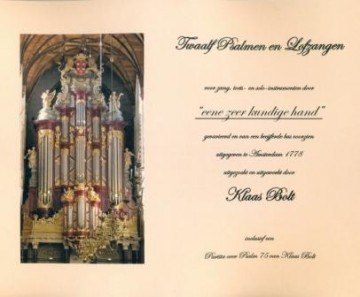 Bolt, Klaas - 12 Psalmen en Lofzangen