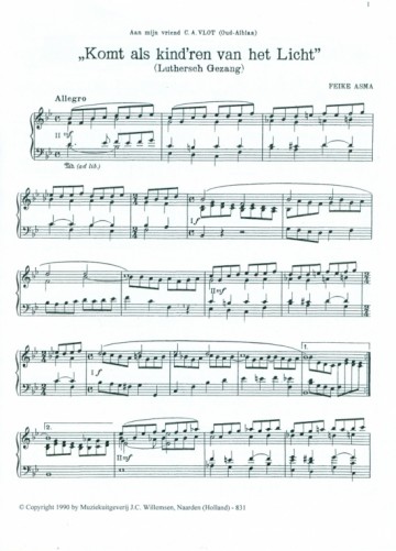 Asma, Feike - Komt als kind'ren van het Licht