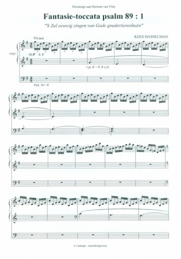 Hasselman, Kees - Fantasie-Toccata Psalm 89: 1