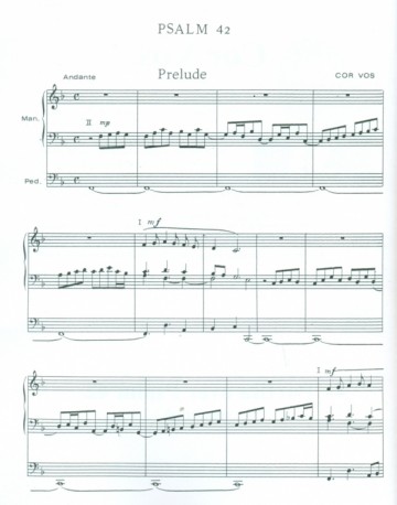 Vos, Cor - Partita over Psalm 42