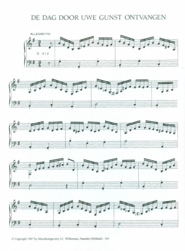 Mazijk, Rutger van - Avondzang, De dag door Uwe gunst ontvangen, Wat God doet dat is welgedaan