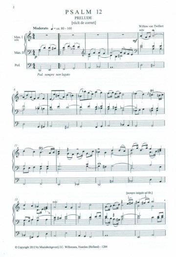 Twillert, Willem van - Psalmbewerkingen (6)