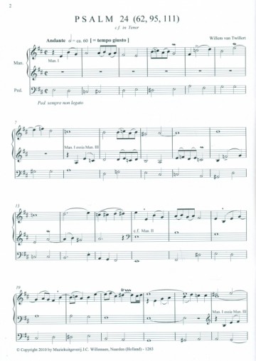 Twillert, Willem van - Psalmbewerkingen (5)