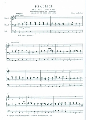 Twillert, Willem van - Psalmbewerkingen (4)