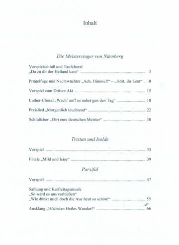 Wagner - (2) Transcripties orgel: opera 'Die Meistersinger, Tristan and Isolde, Parsifal'