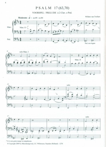 Twillert, Willem van - Psalmbewerkingen (2)