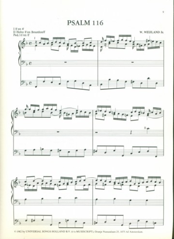 Weijland, W. jr. - Psalm 29,72,116, tien geboden