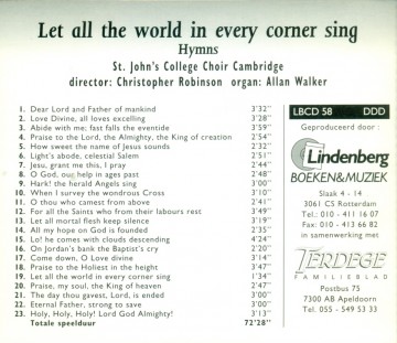 St. John's College - Hymns