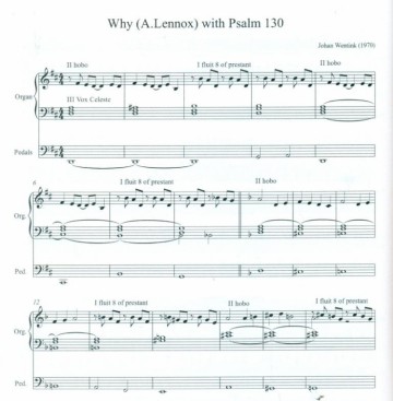 Wentink, Johan - Liedbewerkingen orgel 3e serie