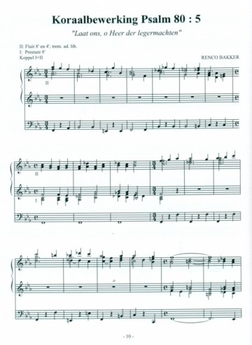 Bakker, Renco - Vier Psalmen voor orgel