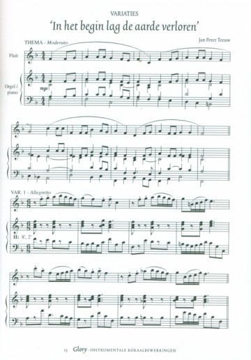 Alers, Kees & Jan Peter Teeuw - Glory: Instrumentale koraalbewerkingen (4)