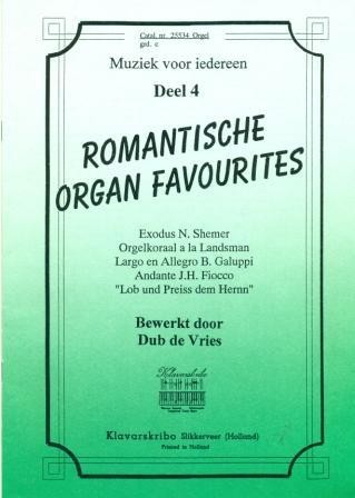 Vries, Dub de - Romantische Organ Favourites 4 (Klavar) nr. 25534