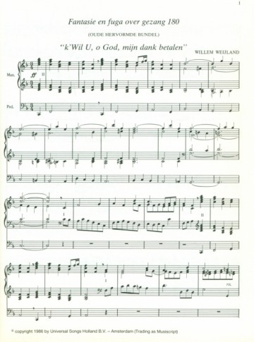 Weijland, W. - k Wil u o God mijn dank betalen