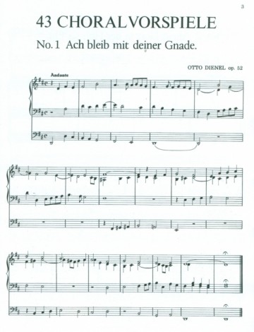 Dienel, Otto - 43 Choralvorspiele fur orgel