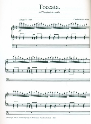 Widor, Charles Marie - Toccata 5e Ssymphony
