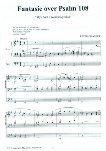 Eilander, Peter - Fantasie Psalm 108