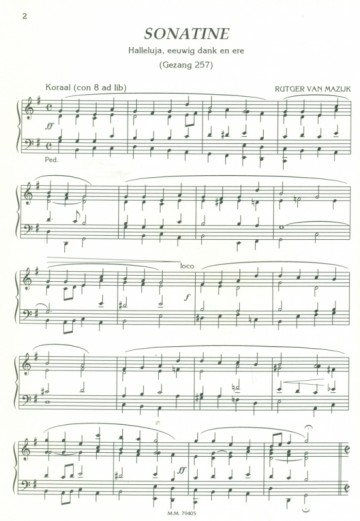 Mazijk, Rutger van - Eigen Koraalbewerkingen (2)