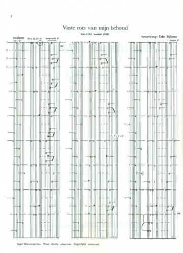 Bijlsma, Teke - Vaste Rots van mijn behoud (Klavar)