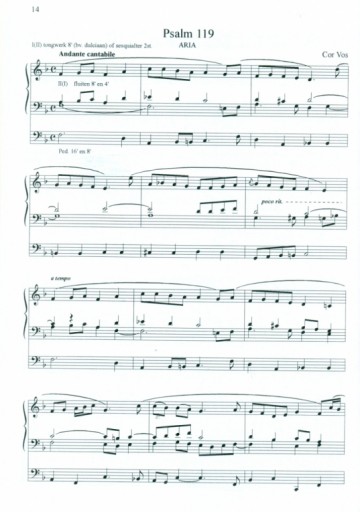 Vos, Cor - Zes Psalmen voor orgel (deel 1)