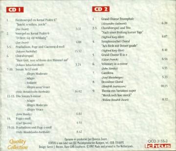 Zwart, Willem Hendrik - Orgelconcert Kampen (2CD)