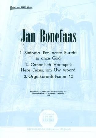 Bonefaas, Jan - Psalm 42, Een Vaste Burcht ea (Klavar)