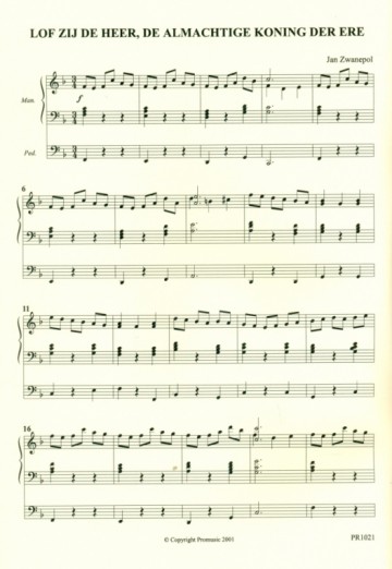 Zwanepol, Jan - Lof zij de Heer