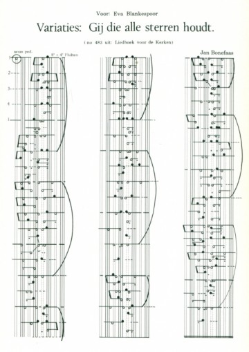 Bonefaas, Jan - Gij die alle sterren houdt (Klavar)