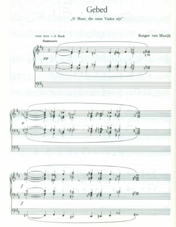 Mazijk, Rutger van - O Heer die onze vader zijt / Er is een land van louter licht