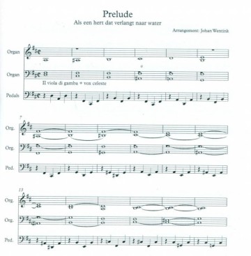 Wentink, Johan - Liedbewerkingen orgel 1e serie