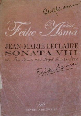 Leclaire, Jean-Marie - Trio-Sonate VIII (Archief Feike Asma)