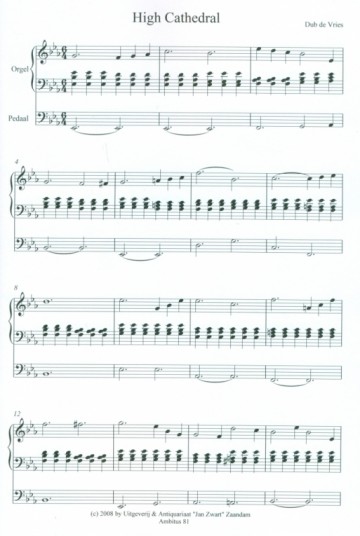 Vries, Dub de - Traditional Hymnes for organ