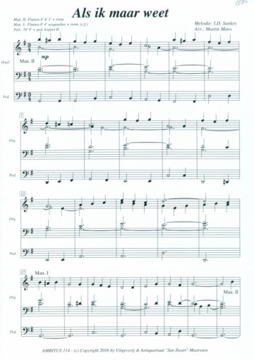 Mans, Martin - Bewerkingen Johannes de Heer: Als ik maar weet / Hij die rustig en stil (deel 27)