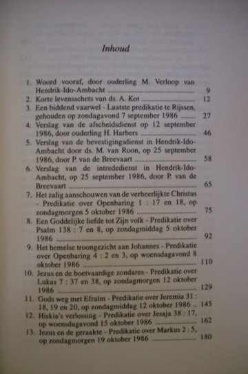 Kot, ds. A. - Gods weg is volmaakt (incl. preken)