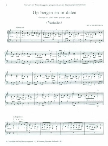 Schippers, Leen - Fantasie 'Op bergen en in dalen'