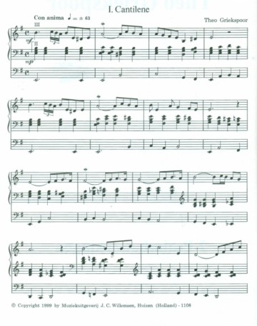 Griekspoor, Theo - 2 Psalm bewerkingen