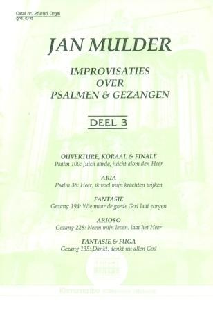 Mulder, Jan - (3) Psalmen en Gezangen (Klavar)