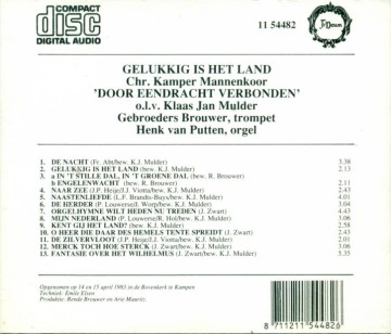 Chr. Mannenkoor DEV Kampen - Gelukkig is het land