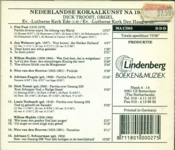 Troost, Dick - Nederlandse Koraalkunst na 1945