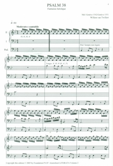 Twillert, Willem van - Psalm 38 / Fantasie Heroique