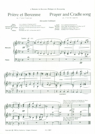 Guilmant, A. - Priere et Berceuse