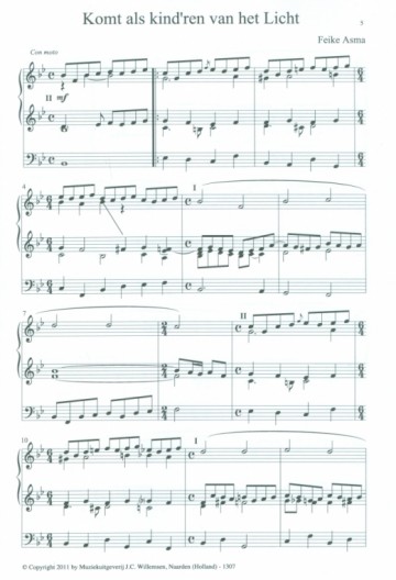Asma, Feike - (1) Musica selecta Komt als kind'ren van het licht / In de hemel is het schoon / De Heer is mijn Herder