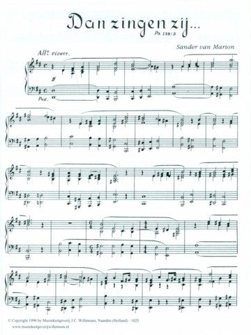 Marion, Sander van - Fantasie Psalm 138 (Actie!)