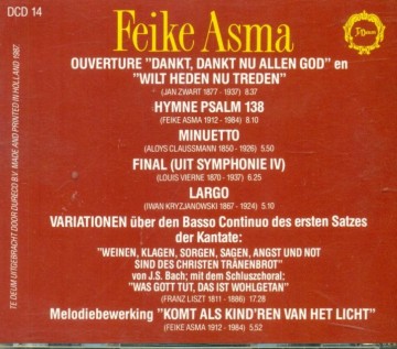 Asma, Feike - Orgelconcert Maassluis