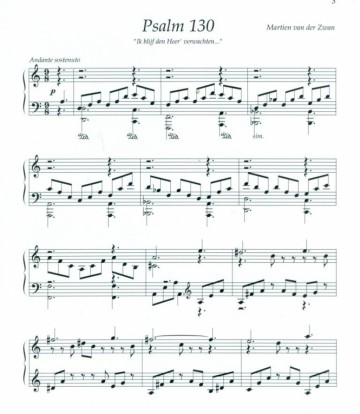Zwan, Martien van der - Psalmen voor piano (2)