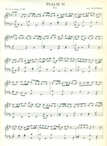 Buitendijk, Bas - Psalmvoorspelen in oude stijl (deel 2) no 57877