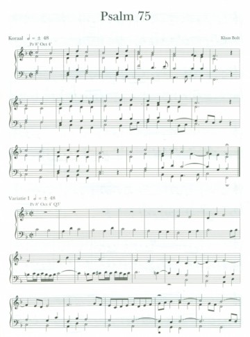 Bolt, Klaas - Variaties Psalm 75 en Psalm 88